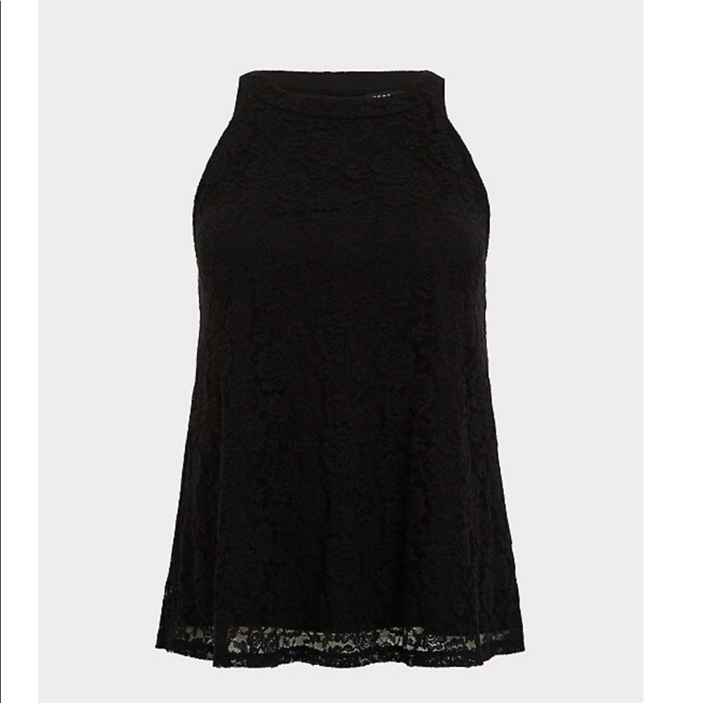 Torrid Black lace goddess tank 12